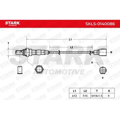 Lambda (Oxygen) Sensor Stark SKLS-0140086 SKLS-0140086 - photo 6