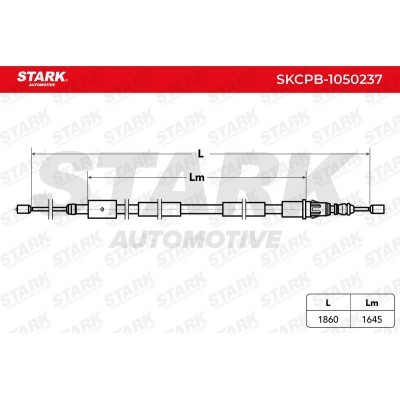 Cable Pull, Parking Brake Stark SKCPB-1050237 SKCPB-1050237 - photo 6