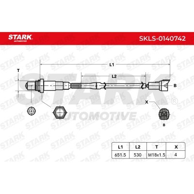 Lambda (Oxygen) Sensor Stark SKLS-0140742 SKLS-0140742 - photo 6