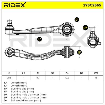 Control Arm RIDEX 273C2565 273C2565 - photo 7