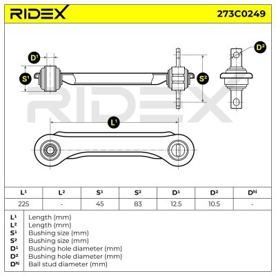 Control Arm RIDEX 273C0249 273C0249 - photo 5