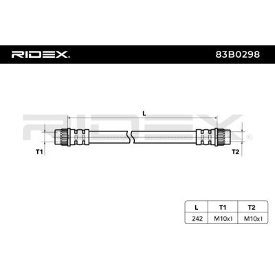 Brake Hose RIDEX 83B0298 83B0298 - photo 3
