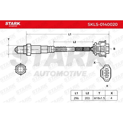 Lambda (Oxygen) Sensor Stark SKLS-0140020 SKLS-0140020 - photo 3