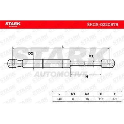Gas Spring, boot-/cargo area Stark SKGS-0220879 SKGS-0220879 - photo 6