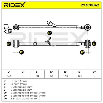 Control Arm RIDEX 273C0842 273C0842 - photo 6