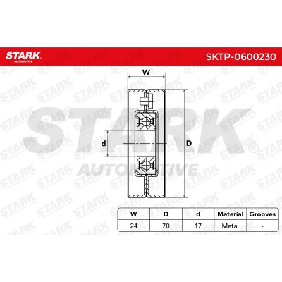 Belt Tensioner V-Ribbed Belt Stark SKTP-0600230 SKTP-0600230 - photo 5