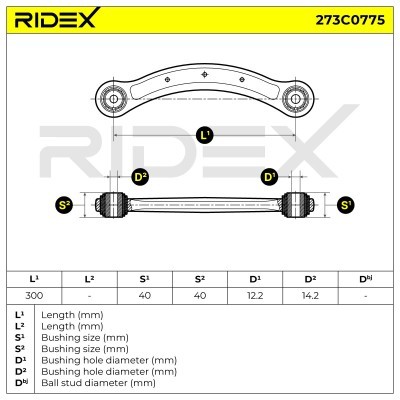 Control Arm RIDEX 273C0775 273C0775 - photo 5