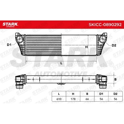 Intercooler, Charger Stark SKICC-0890292 SKICC-0890292 - photo 7