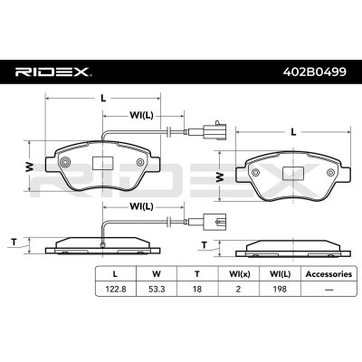 Brake Pads Set RIDEX 402B0499 402B0499 - photo 4