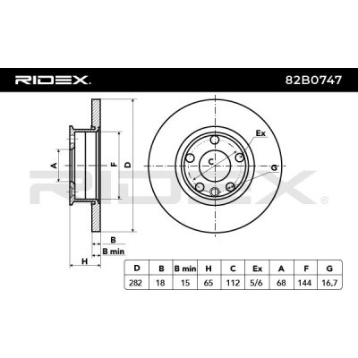 Brake Disc RIDEX 82B0747 82B0747 - photo 4