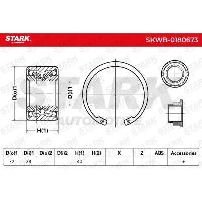 Wheel Bearing Stark SKWB-0180673 SKWB-0180673 - photo 3