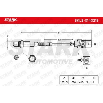 Lambda (Oxygen) Sensor Stark SKLS-0140219 SKLS-0140219 - photo 7