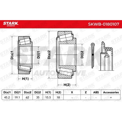 Wheel Bearing Stark SKWB-0180107 SKWB-0180107 - photo 8