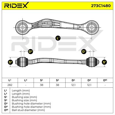 Control Arm RIDEX 273C1480 273C1480 - photo 5