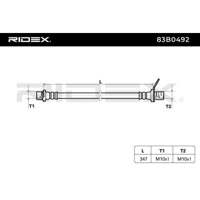 Brake Hose RIDEX 83B0492 83B0492 - photo 4