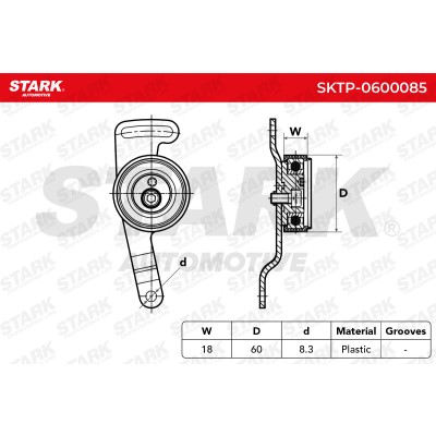 Belt Tensioner V-Ribbed Belt Stark SKTP-0600085 SKTP-0600085 - photo 5