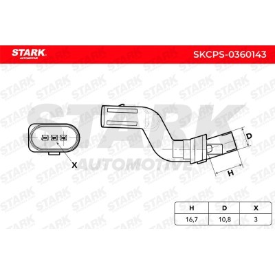 Crankshaft Pulse Sensor Stark SKCPS-0360143 SKCPS-0360143 - photo 5