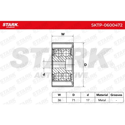 Belt Tensioner V-Ribbed Belt Stark SKTP-0600472 SKTP-0600472 - photo 6