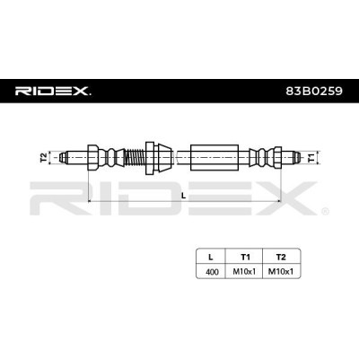 Brake Hose RIDEX 83B0259 83B0259 - photo 4