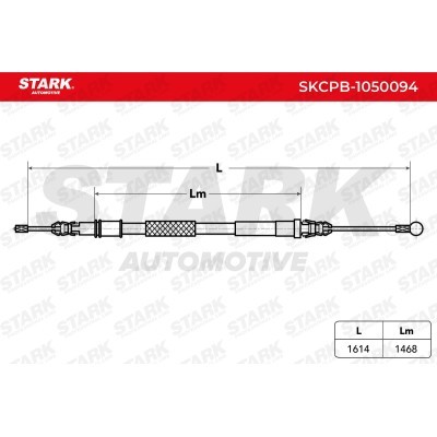 Cable Pull, Parking Brake Stark SKCPB-1050094 SKCPB-1050094 - photo 3