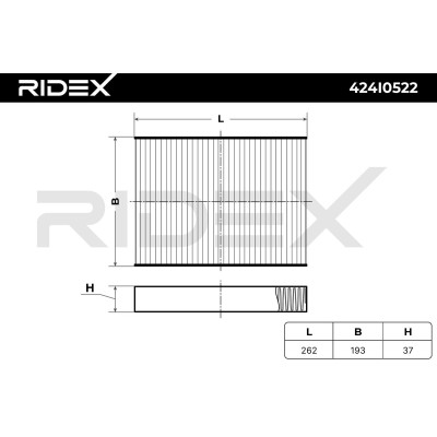 Cabin Air Filter RIDEX 424I0522 424I0522 - photo 6
