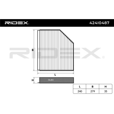 Cabin Air Filter RIDEX 424I0487 424I0487 - photo 6