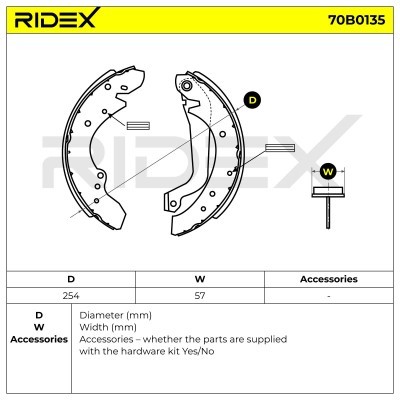 Brake Pads Set RIDEX 70B0135 70B0135 - photo 5