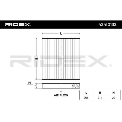 Cabin Air Filter RIDEX 424I0132 424I0132 - photo 4