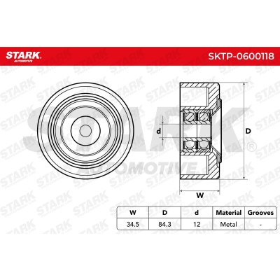 Belt Tensioner V-Ribbed Belt Stark SKTP-0600118 SKTP-0600118 - photo 6