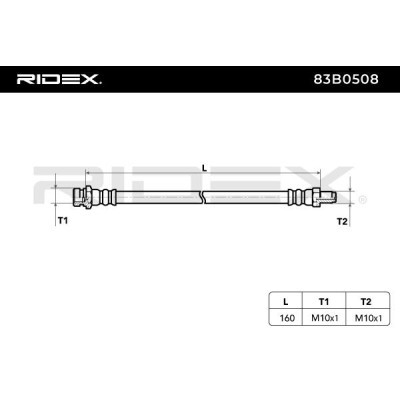 Brake Hose RIDEX 83B0508 83B0508 - photo 6