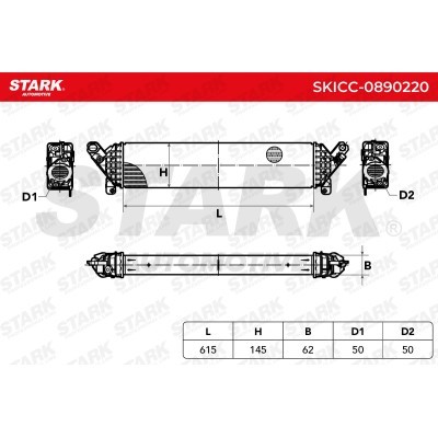 Intercooler, Charger Stark SKICC-0890220 SKICC-0890220 - photo 7
