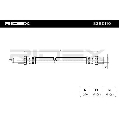 Brake Hose RIDEX 83B0110 83B0110 - photo 3