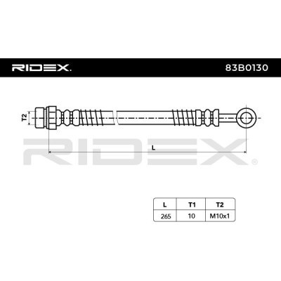 Brake Hose RIDEX 83B0130 83B0130 - photo 4