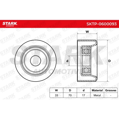 Belt Tensioner V-Ribbed Belt Stark SKTP-0600093 SKTP-0600093 - photo 6