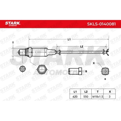 Lambda (Oxygen) Sensor Stark SKLS-0140081 SKLS-0140081 - photo 2