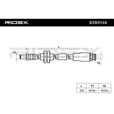 Brake Hose RIDEX 83B0146 83B0146 - photo 3