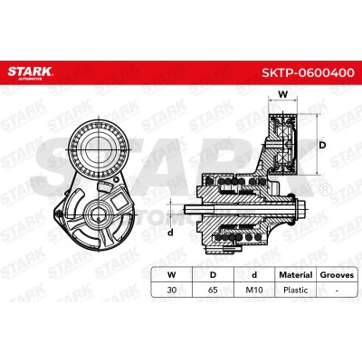 Belt Tensioner V-Ribbed Belt Stark SKTP-0600400 SKTP-0600400 - photo 6