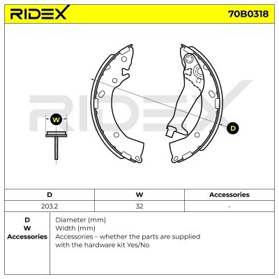 Brake Pads Set RIDEX 70B0318 70B0318 - photo 5