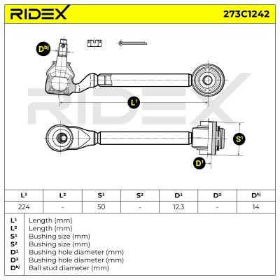 Control Arm RIDEX 273C1242 273C1242 - photo 5
