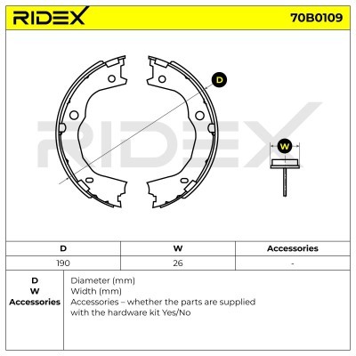 Brake Pads Set RIDEX 70B0109 70B0109 - photo 5