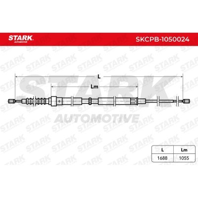 Cable Pull, Parking Brake Stark SKCPB-1050024 SKCPB-1050024 - photo 3