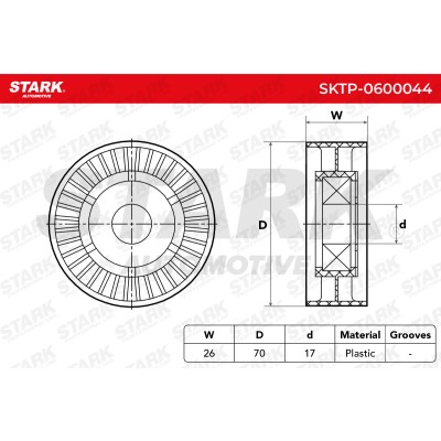 Belt Tensioner V-Ribbed Belt Stark SKTP-0600044 SKTP-0600044 - photo 5