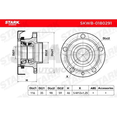 Wheel Bearing Stark SKWB-0180291 SKWB-0180291 - photo 3