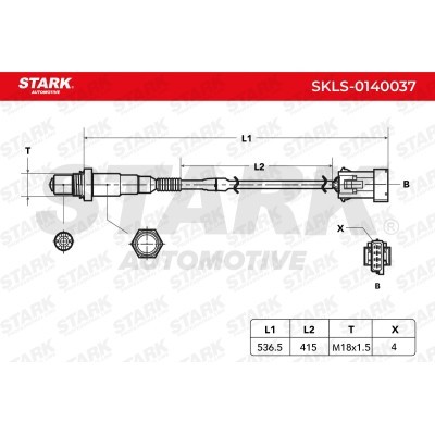 Lambda (Oxygen) Sensor Stark SKLS-0140037 SKLS-0140037 - photo 3