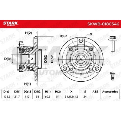 Wheel Bearing Stark SKWB-0180546 SKWB-0180546 - photo 5