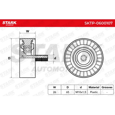 Belt Tensioner V-Ribbed Belt Stark SKTP-0600107 SKTP-0600107 - photo 4