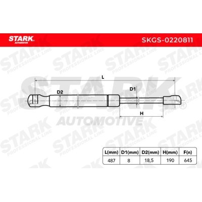Gas Spring, boot-/cargo area Stark SKGS-0220811 SKGS-0220811 - photo 5