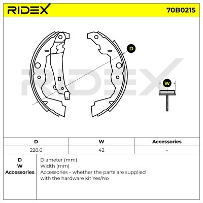 Brake Pads Set RIDEX 70B0215 70B0215 - photo 5
