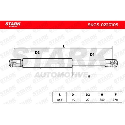 Gas Spring, boot-/cargo area Stark SKGS-0220105 SKGS-0220105 - photo 3