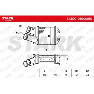 Intercooler, Charger Stark SKICC-0890060 SKICC-0890060 - photo 5